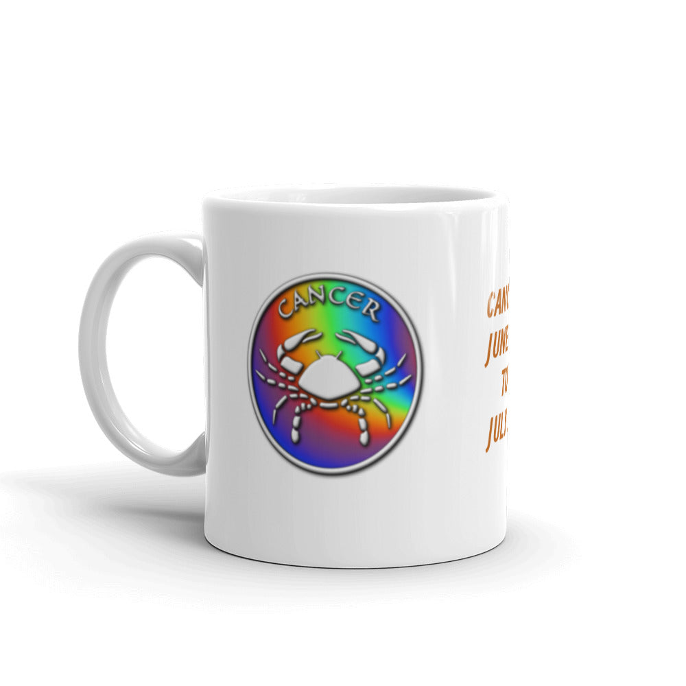 Zodiac Sign Cancer Design White Glossy Coffee Mug