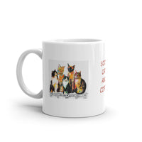 Books Cats and Coffee Design White Glossy Mug