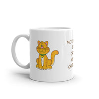 Motivated By Cats & Caffeine White Glossy Mug