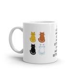 I Work Hard for My Kittens White Glossy Mug