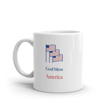 God Bless America White Glossy Mug