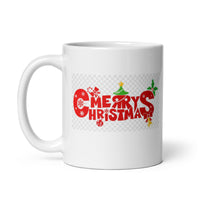 Merry Christmas White Glossy Mug Great Gift for the Hoildays