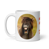 Horsing Around White Glossy Mug