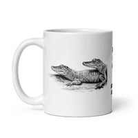Sarah-Jane Collection Florida Baby Gators White Glossy Mug
