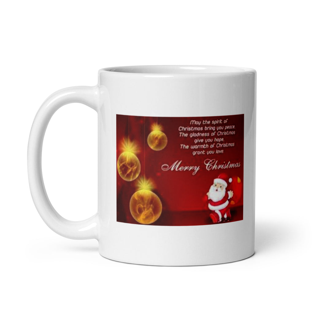 Merry Christmas White Glossy Mug