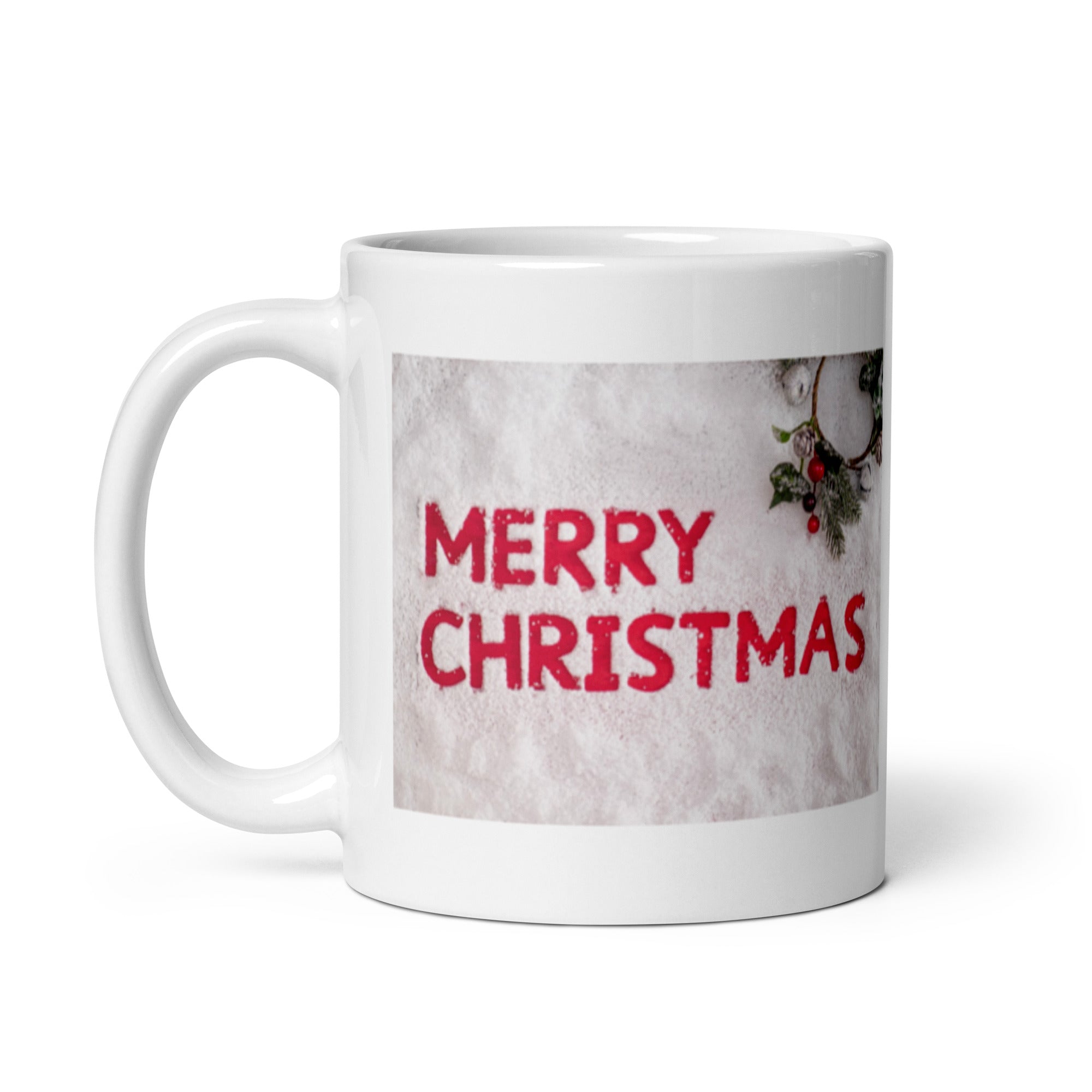 Merry Christmas White Glossy Mug