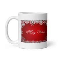 Merry Christmas Holiday White Glossy Mug