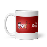 Holiday Merry Christmas White Glossy Mug
