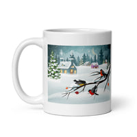 Holiday Merry Christmas White Glossy Mug