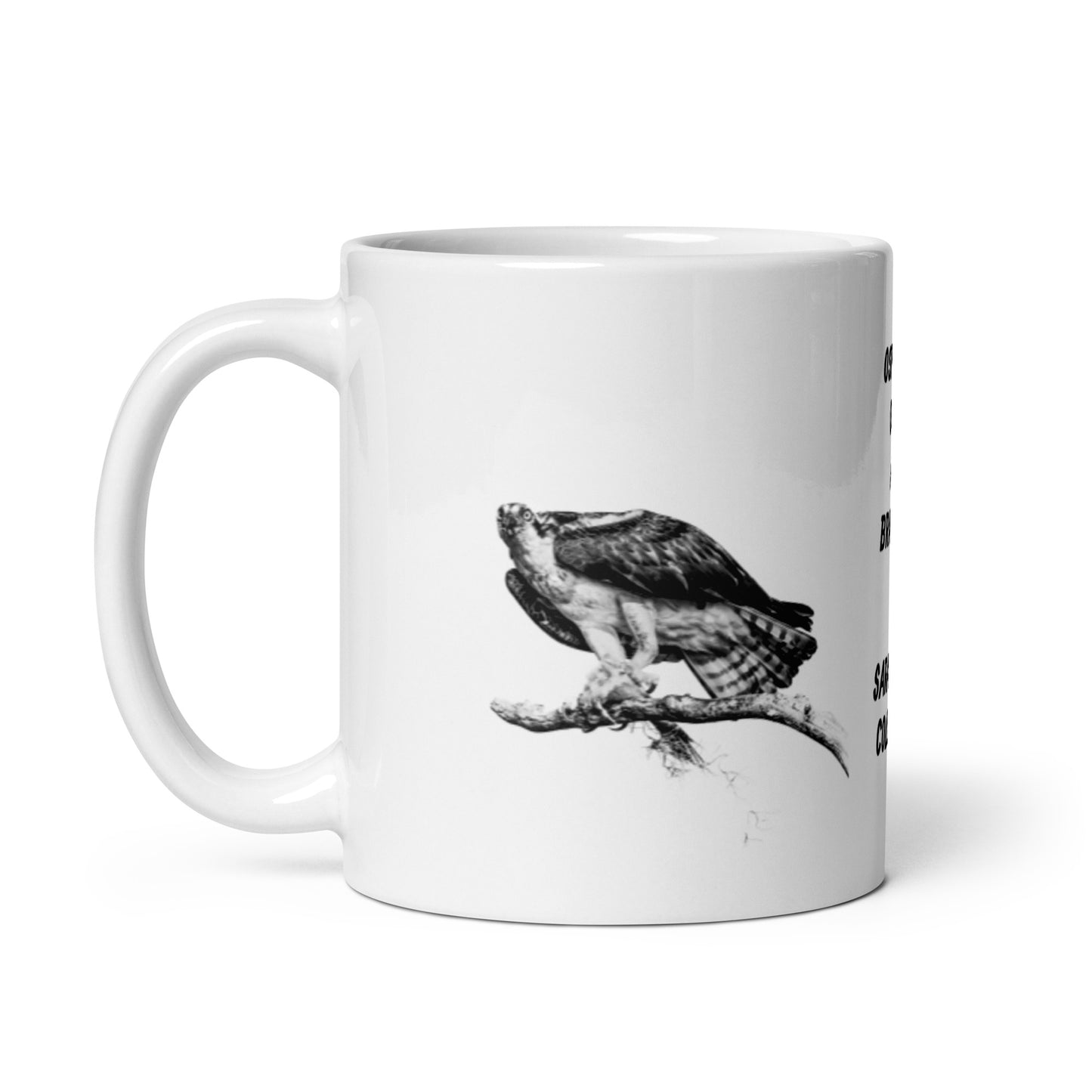 Sarah-Jane Collection Osprey White Glossy Mug