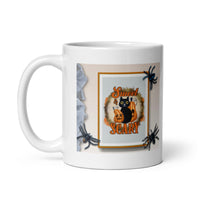 Scary Halloween White Glossy Mug