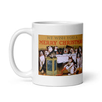 The Kittens Wish You A Very Merry Christmas White Glossy Mug