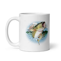 Worlds Greatest Fisherman Merry Christmas White Glossy Mug