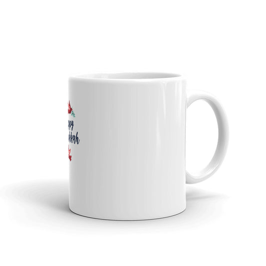 Happy Hanukkah White Glossy Mug