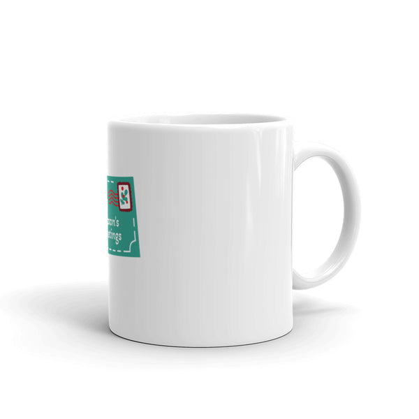 Seasons Greetings White Glossy Mug