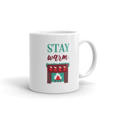 Stay Warm White Glossy Mug