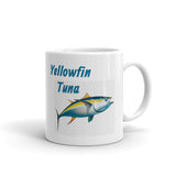 Yellowfin Tuna White Glossy Mug