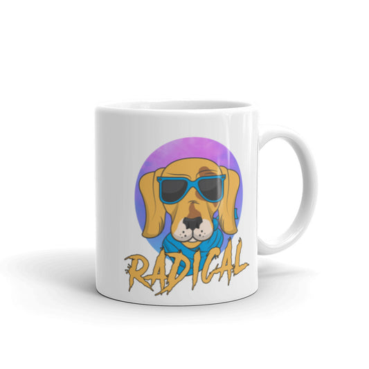 Designer Animal Print White Glossy Mug