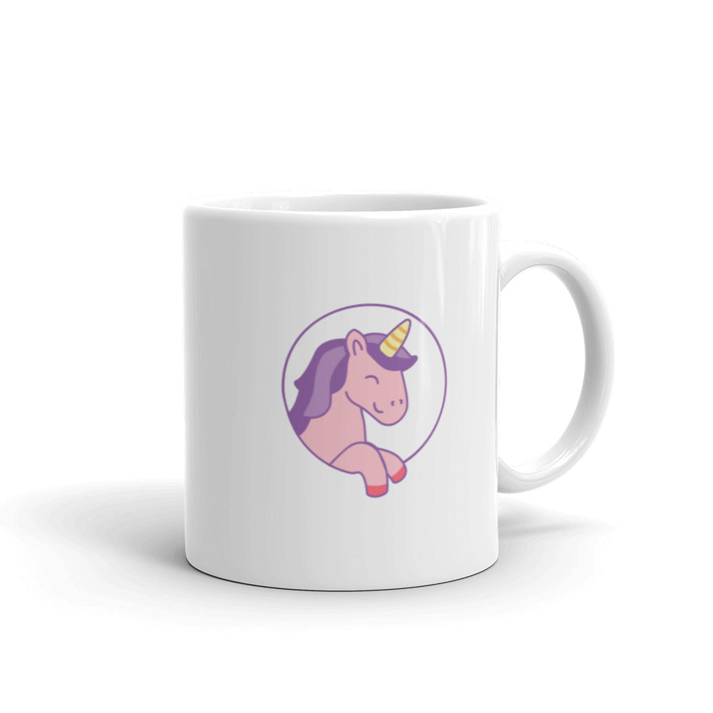 Designer Unicorn White Glossy Mug