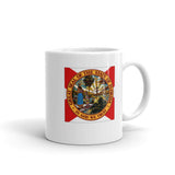 State of Florida Flag White Glossy Mug