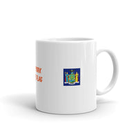 New York State Flag Design White Glossy Mug