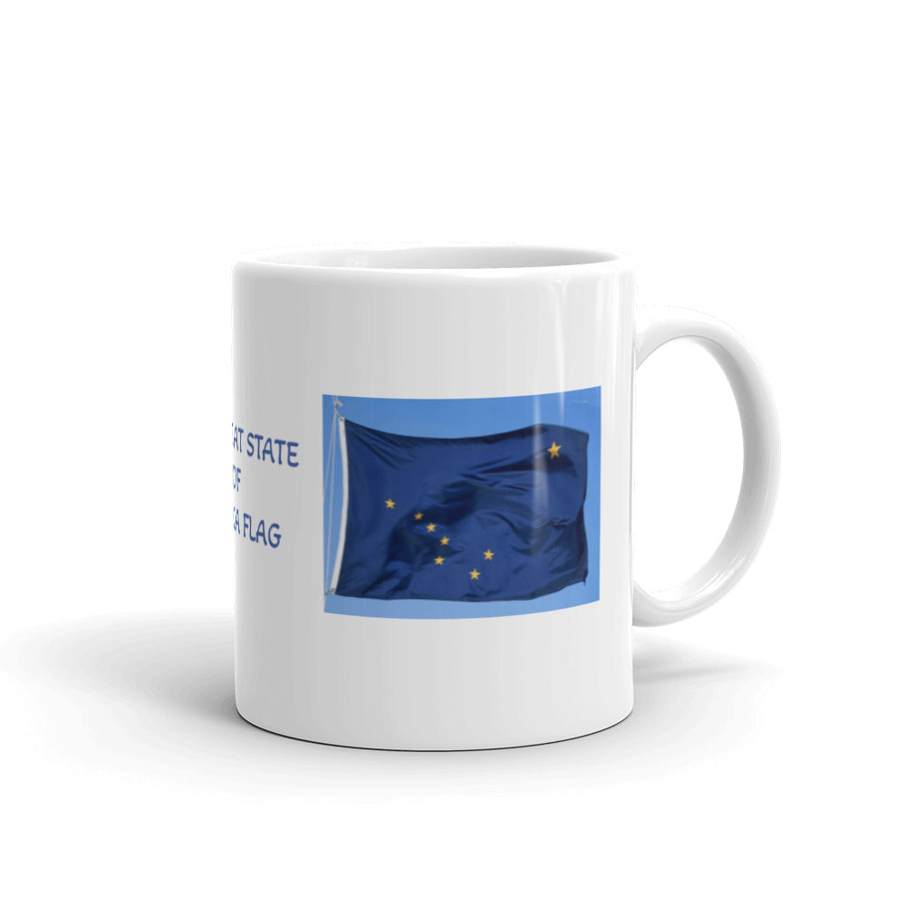 The Great State of Alaska Flag White Glossy Mug