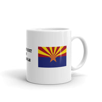The Great State of Arizona Flag White Glossy Mug