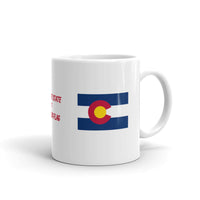 The Great State of Colorado Flag White Glossy Mug