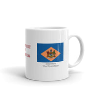 The Great State of Delaware Flag White Glossy Mug