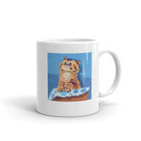 Cute Kitten Design White Glossy Mug