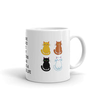 I Work Hard for My Kittens White Glossy Mug