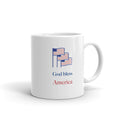 God Bless America White Glossy Mug