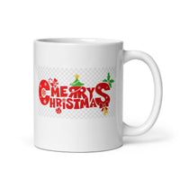 Merry Christmas White Glossy Mug Great Gift for the Hoildays