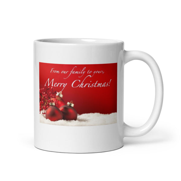 Merry Christmas White Glossy Mug
