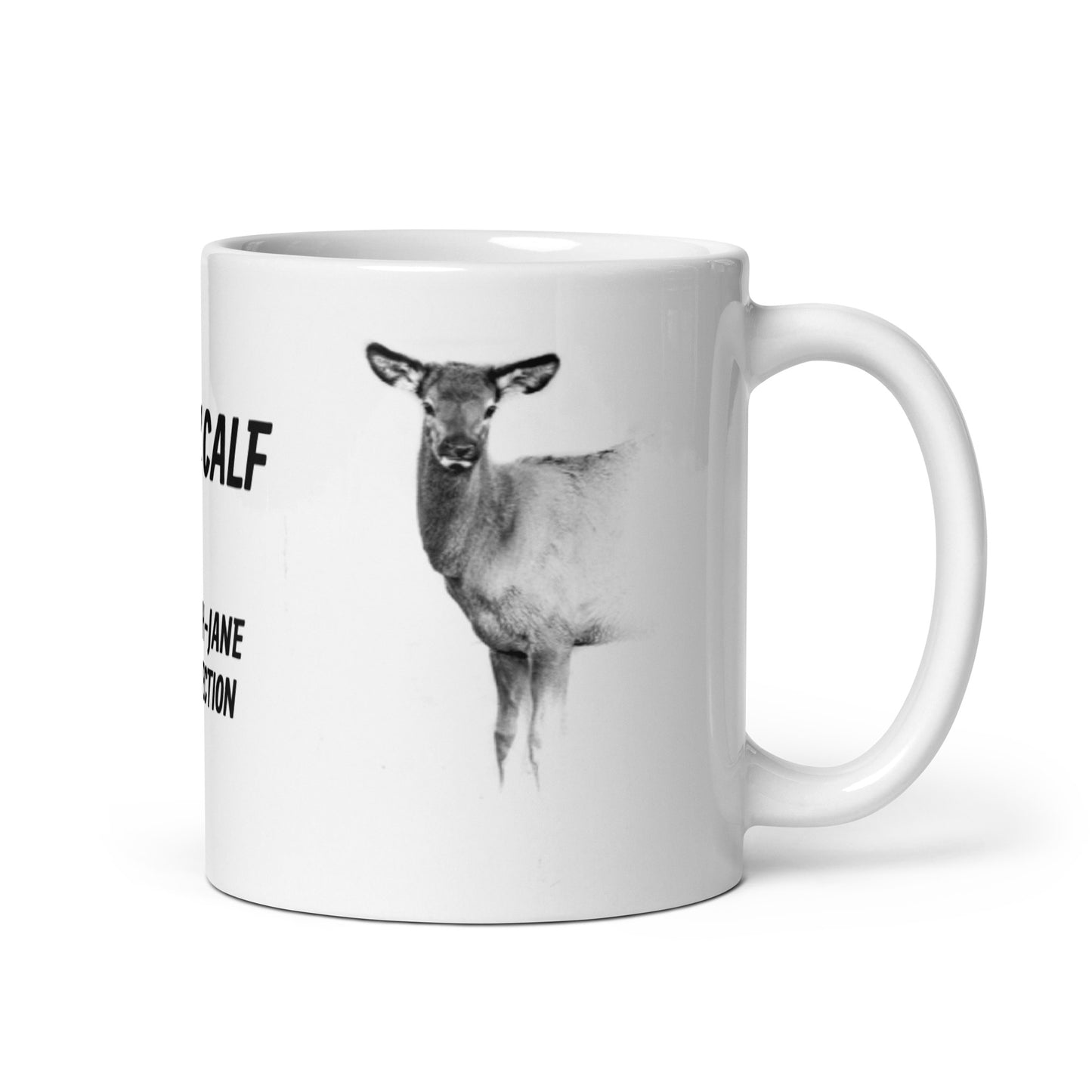 Sarah-Jane Collection Elk Calf  White Glossy Mug