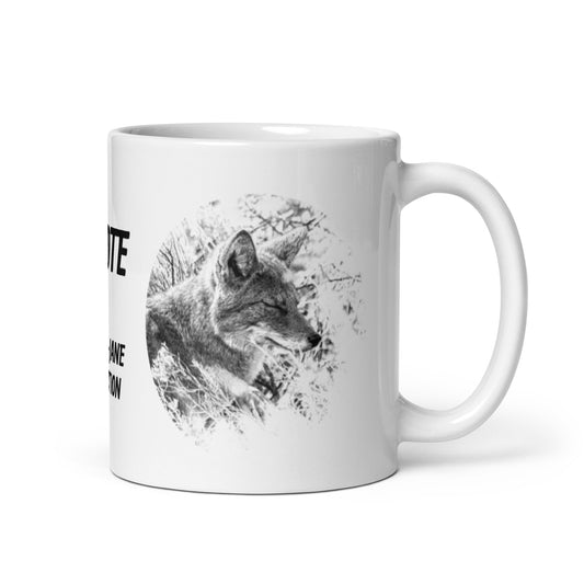 Sarah-Jane Collection Coyote White Glossy Mug