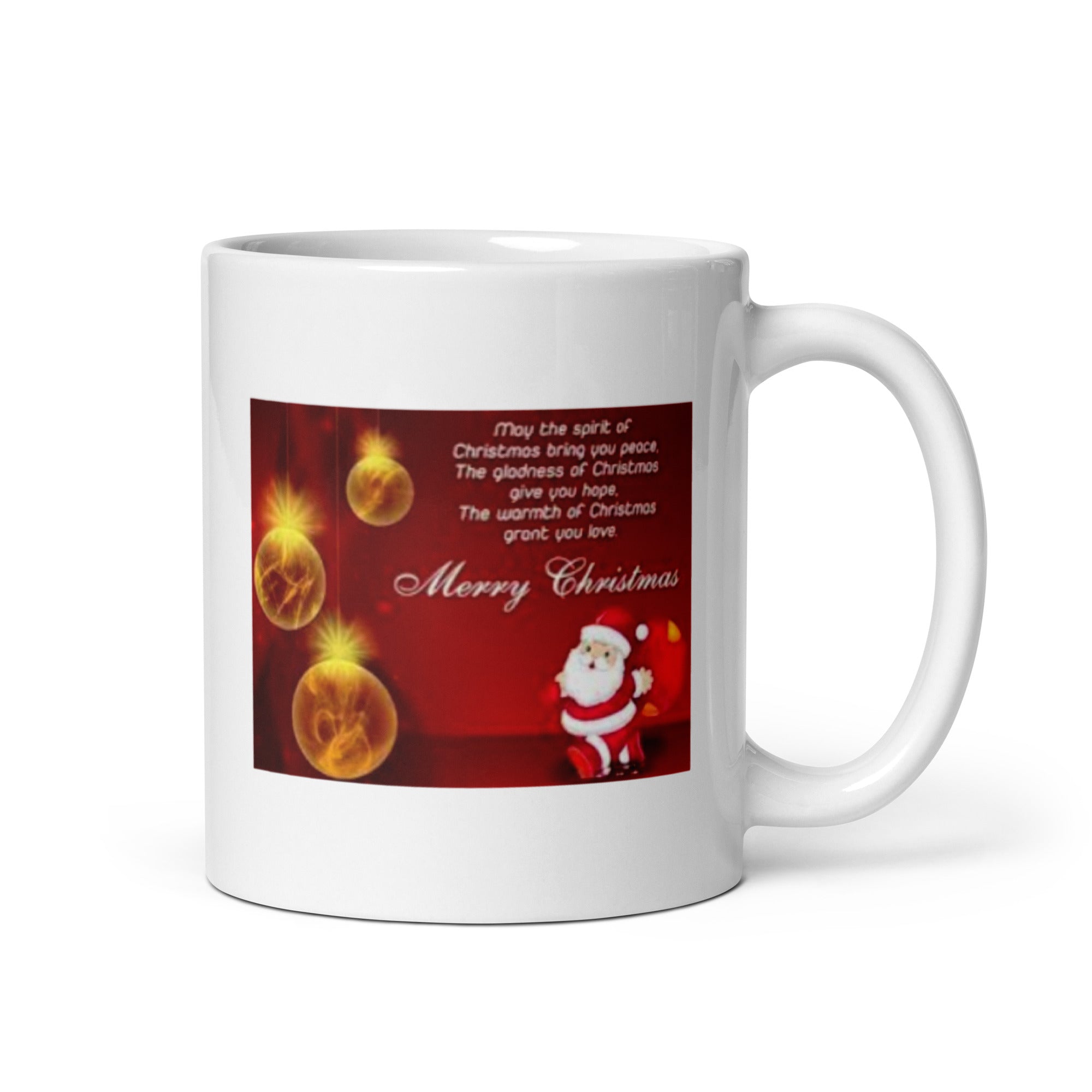 Merry Christmas White Glossy Mug