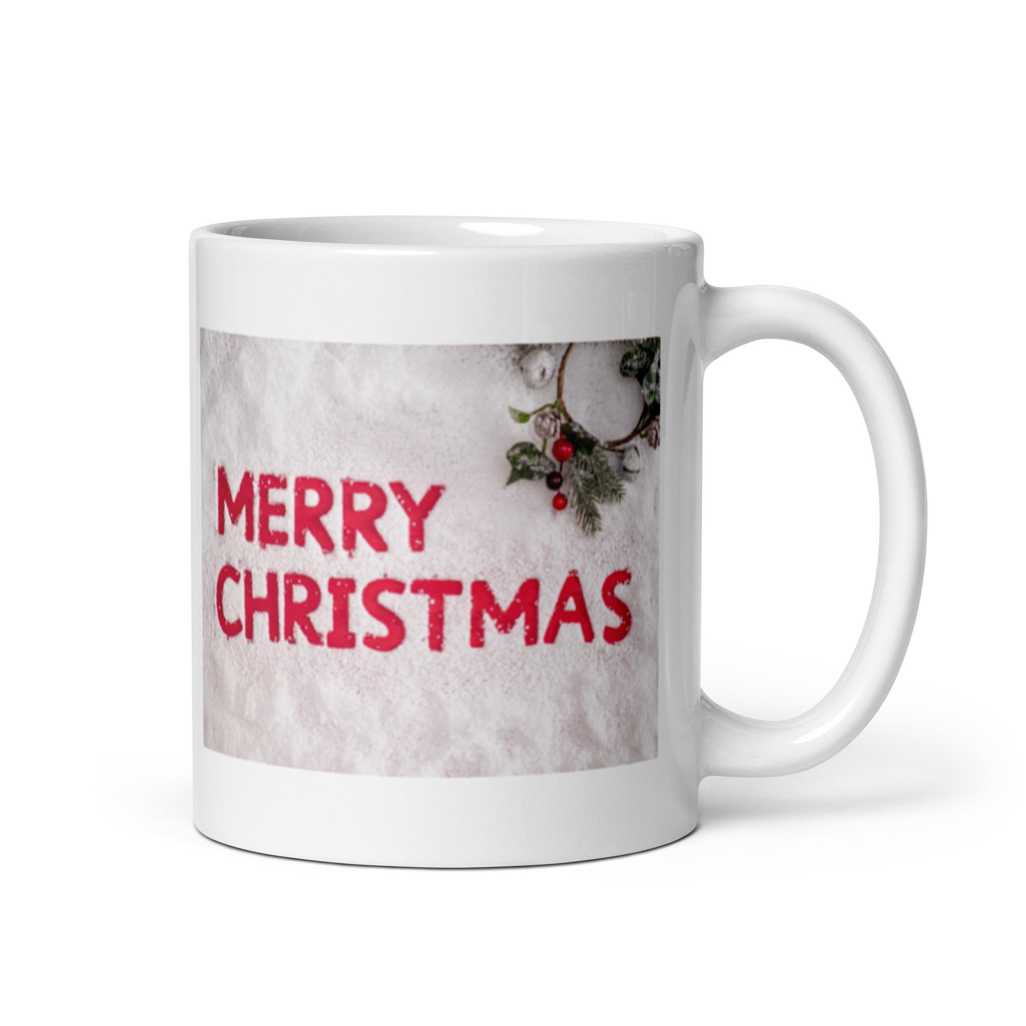 Merry Christmas White Glossy Mug