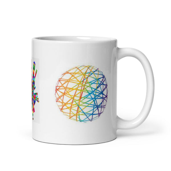 Abstract Art White Glossy Coffee Mug