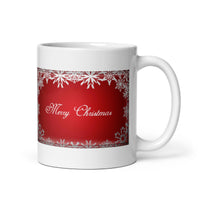 Merry Christmas Holiday White Glossy Mug