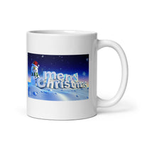 Merry Christmas Holiday White Glossy Coffee Mug