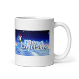Merry Christmas Holiday White Glossy Coffee Mug
