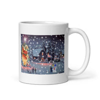 Merry Christmas Holiday White Glossy Mug