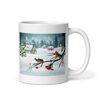 Holiday Merry Christmas White Glossy Mug