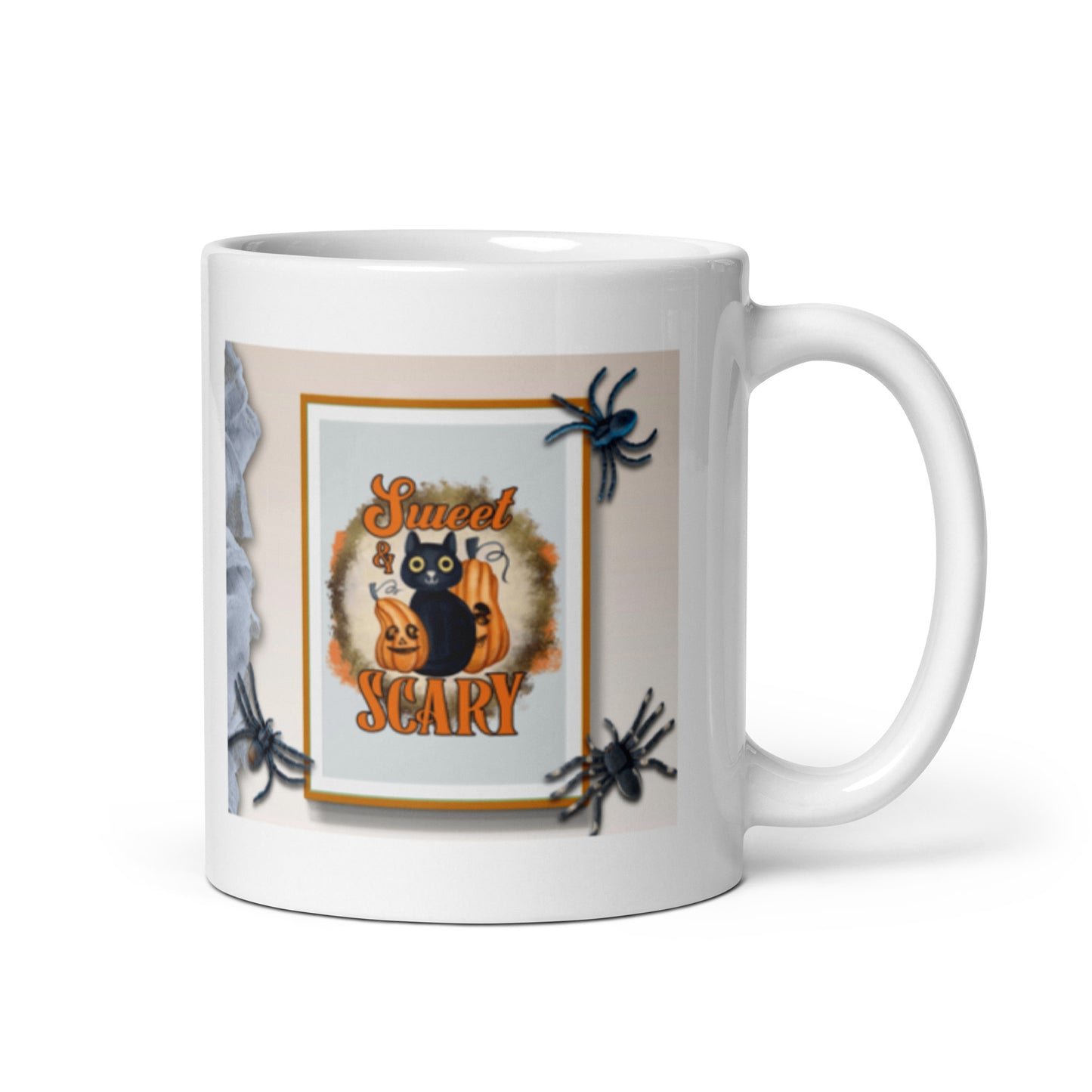 Scary Halloween White Glossy Mug