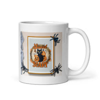 Scary Halloween White Glossy Mug