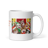 Merry Christmas from The Kittens White Glossy Mug