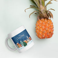Merry Christmas Holiday White Glossy Mug