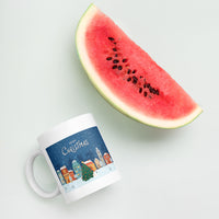 Merry Christmas Holiday White Glossy Mug