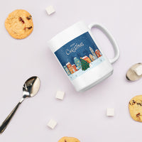 Merry Christmas Holiday White Glossy Mug